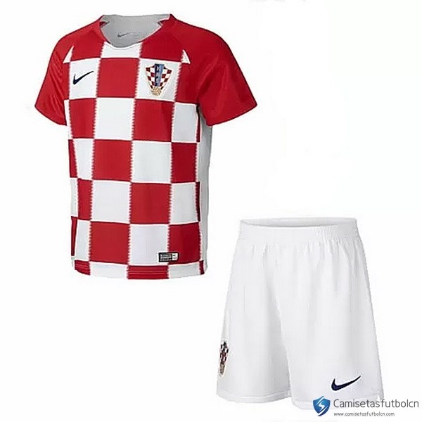 Camiseta Seleccion Croatia Primera equipo Niños 2018 Rojo
